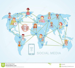 101 - world-map-social-media-communication-internet-network-doodle-vector-illustration-63105402